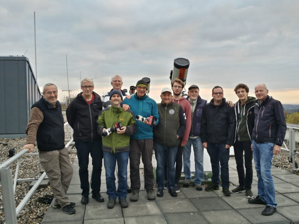 Teilnehmer des Herbstkurses Sternspektroskopie 2018 am Carl-Fuhlrott-Gymnasium, Wuppertal