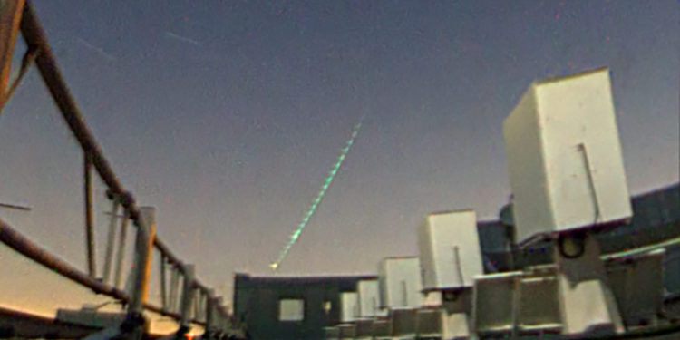 Sichtung der ersten Feuerkugel mit unserer Meteorkamera über Wuppertal 4.4.2020