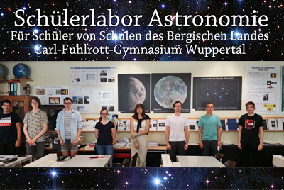 Projektkurs Astronomie Q1 2021 für Schüler von Schulen des Bergischen Landes