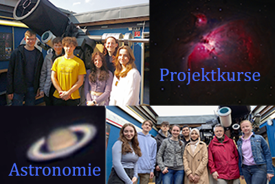 Projektkurse Astronomie 2022 in der Oberstufe Q1