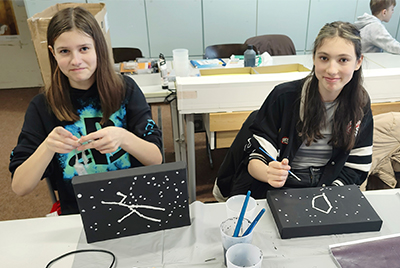 Astronomie-Aktionen am ersten CFG-MINT-Tag der Jgst. 7